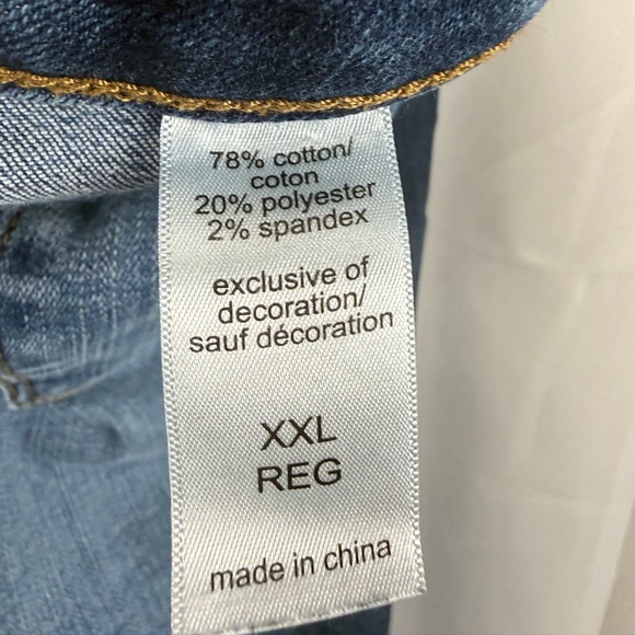 Maurices Super High Rise Jeans XXL Button Fly Stretch Blue Denim 29” Inseam - Picture 7 of 8